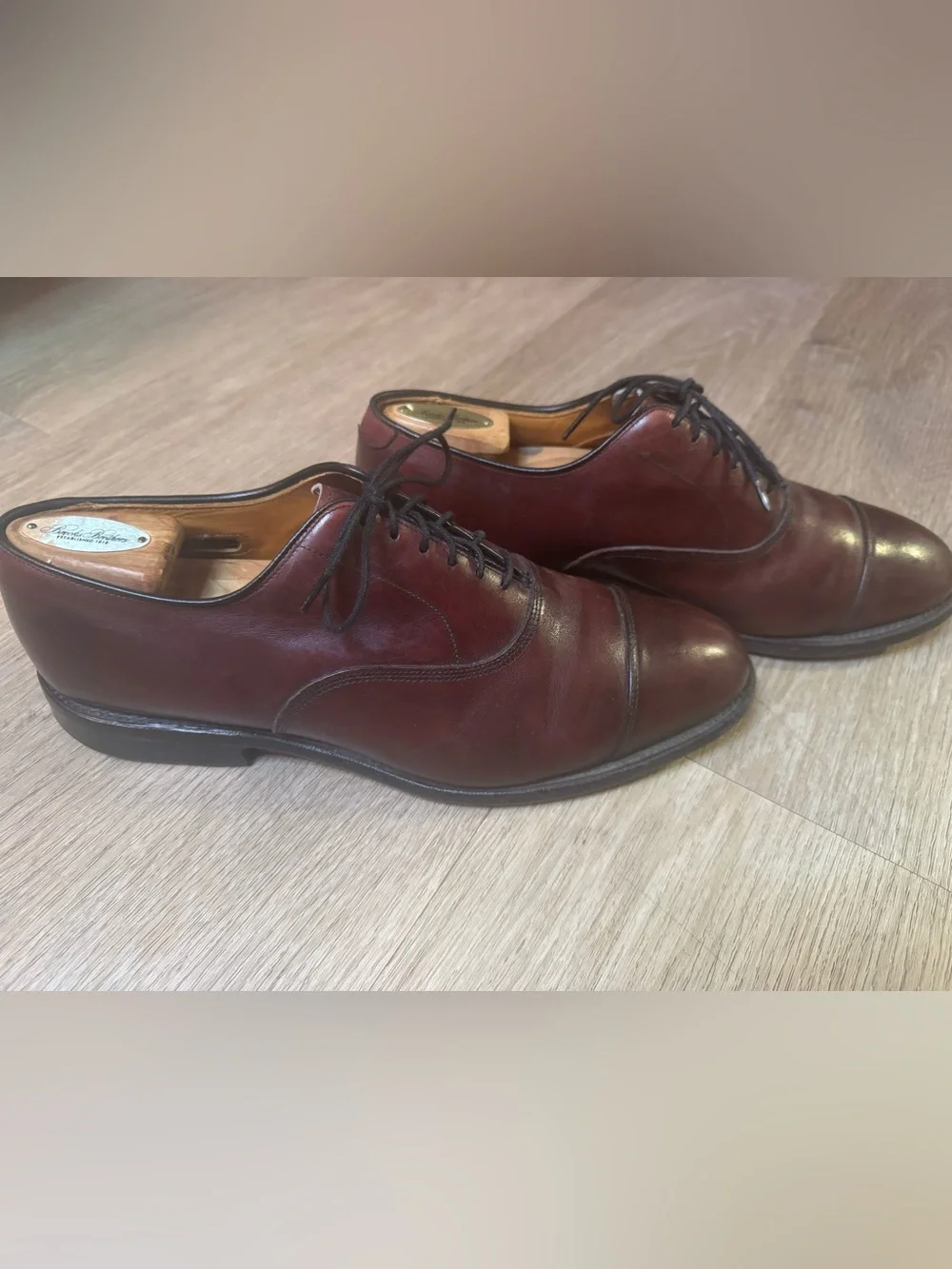 Men's Allen Edmonds Burgundy Park Avenue 8D